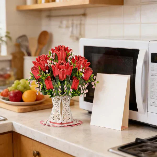 Clinclii 3D Flower Pop-Up Card – A Thoughtful Keepsake for Everyone You Love